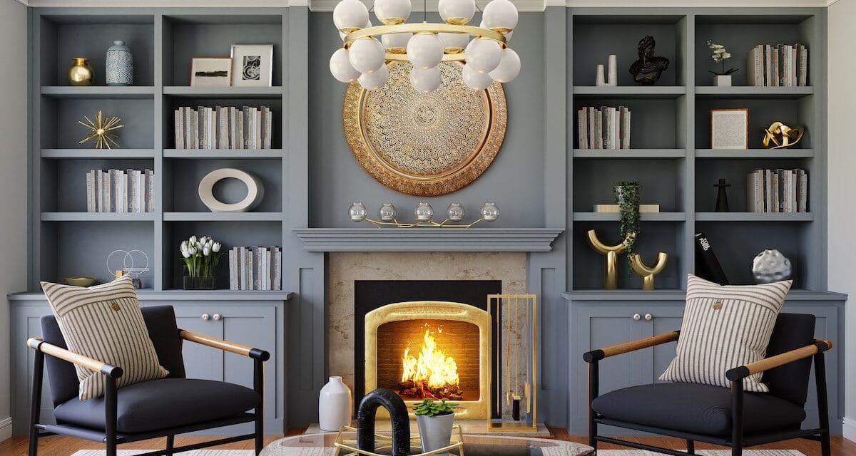 Décoration d’intérieur : une fausse cheminée pour un salon cosy