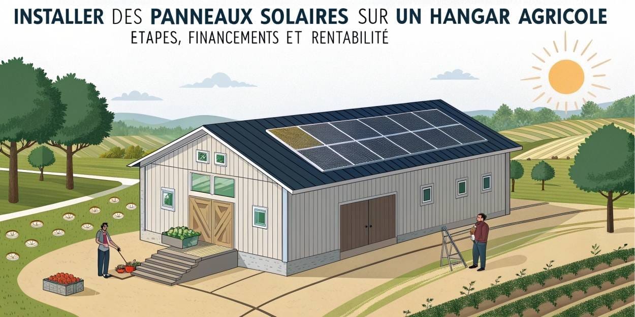 Installer des panneaux solaires sur un hangar agricole : étapes, financements et rentabilité