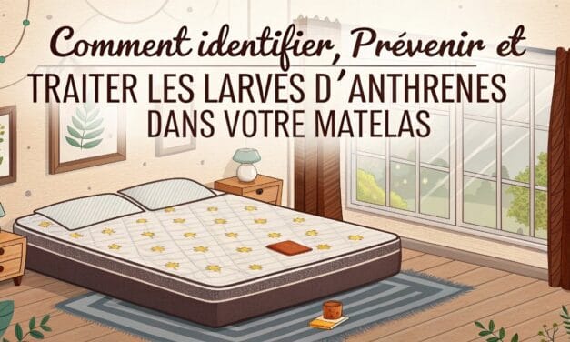 Comment identifier, prévenir et traiter les larves d’anthrènes dans votre matelas