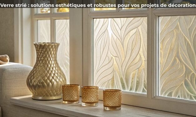 Verre strié : solutions esthétiques et robustes pour vos projets de décoration