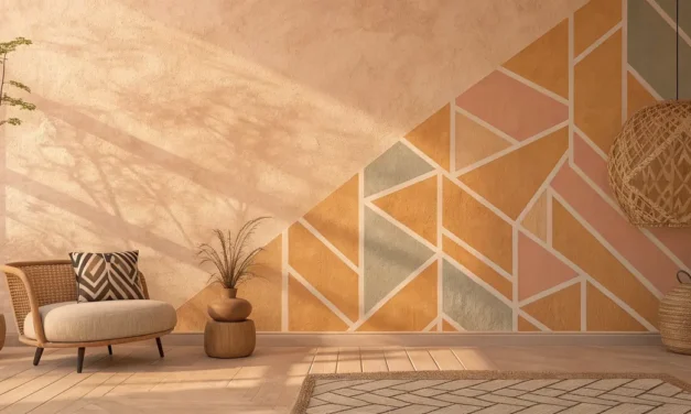 Peinture géométrique&nbsp;: comprendre le style et réussir un motif mural net