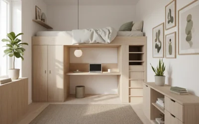 Aménager une petite chambre&nbsp;: le mobilier gain de place