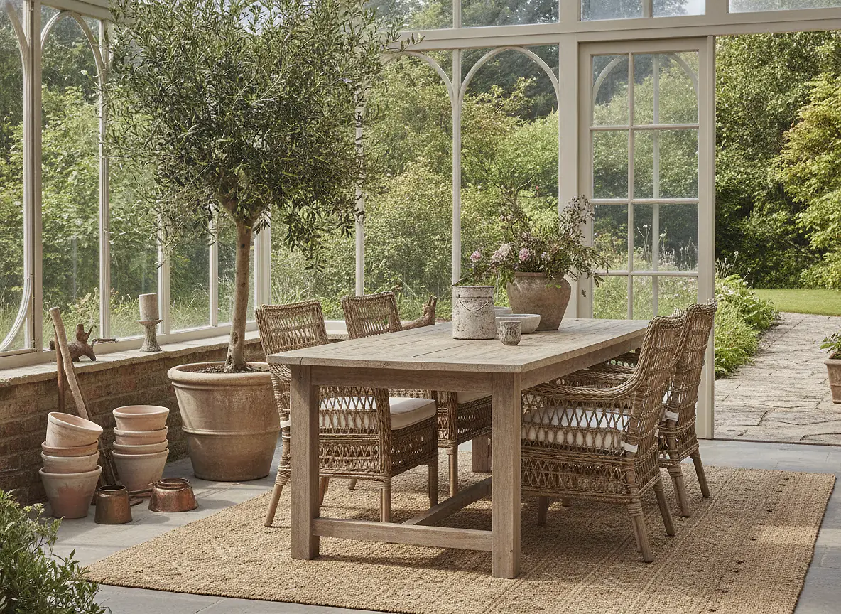 Mobilier de véranda&nbsp;: les matériaux qui vieillissent bien